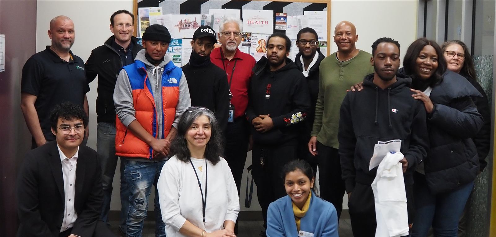Beautify Richmond participants, partners and Rubicon staff gathered for a group photo at the Reentry Success Center in Richmond